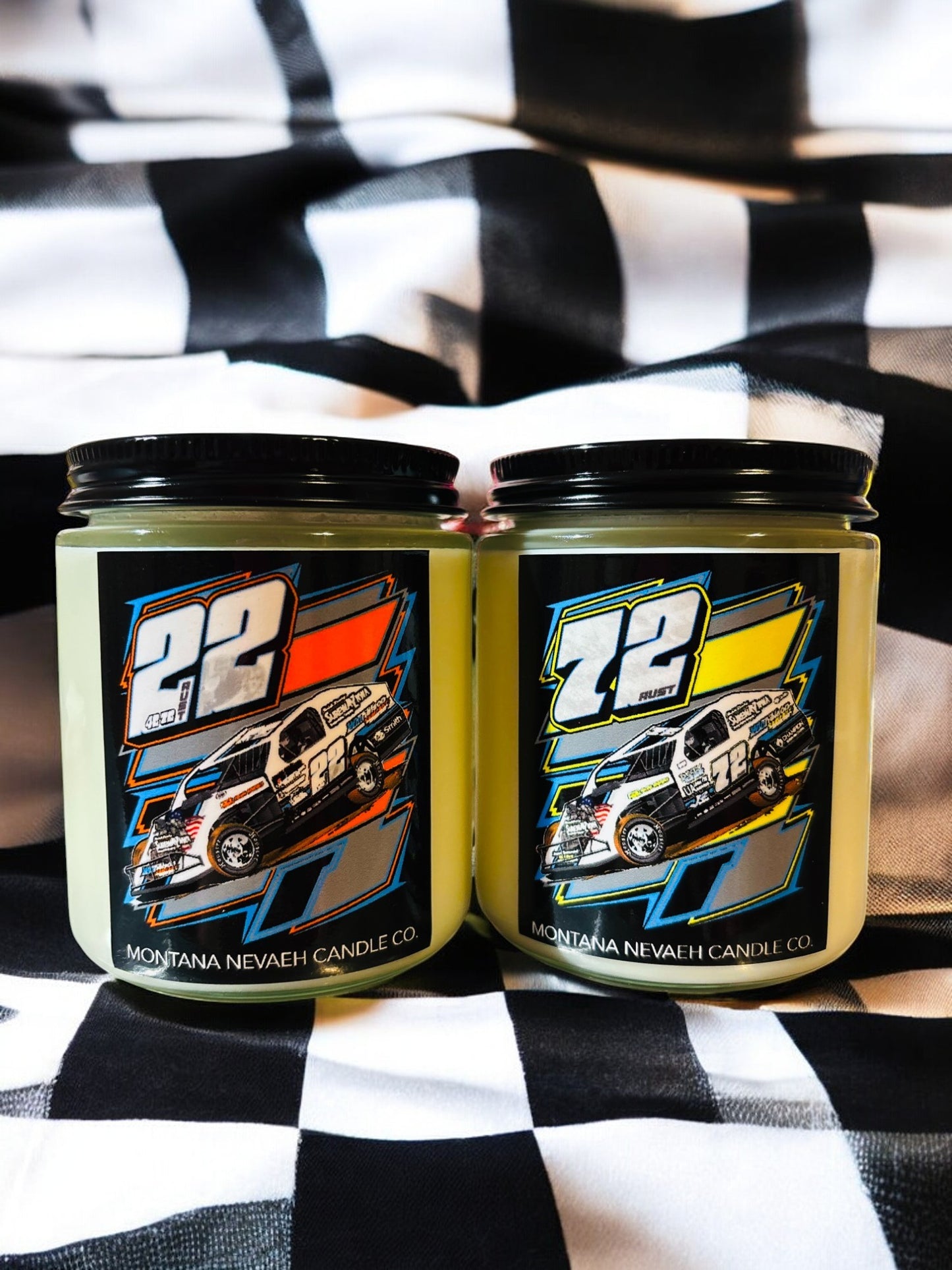 Custom Dirt Track Racing Candle