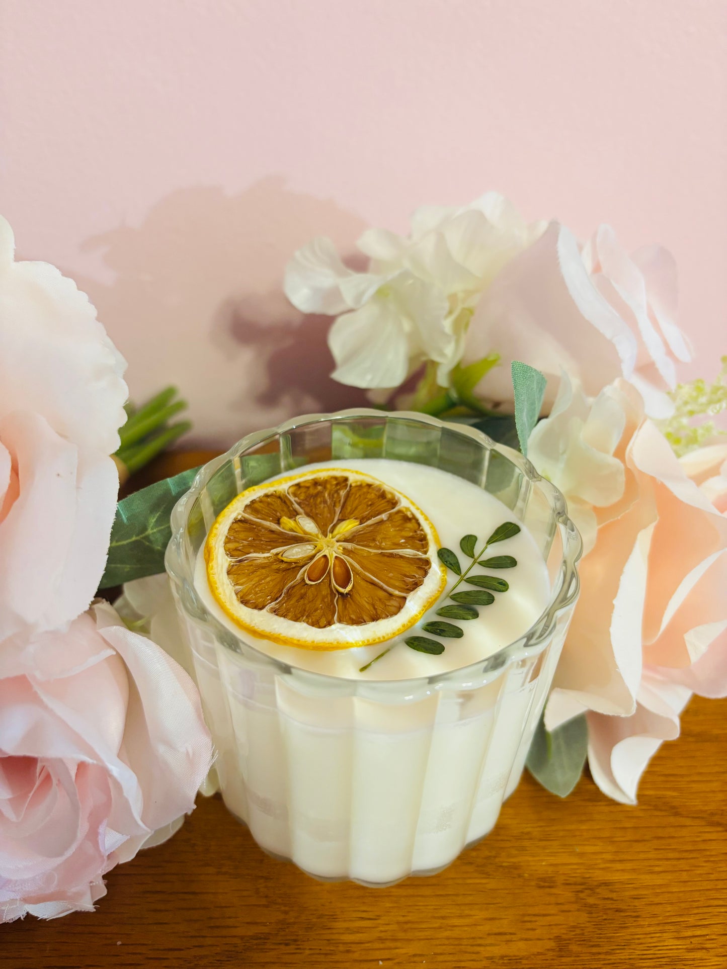 8oz Glass Votive Wickless Candles