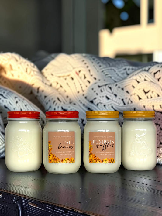 16oz Fall Mason Jar Candles