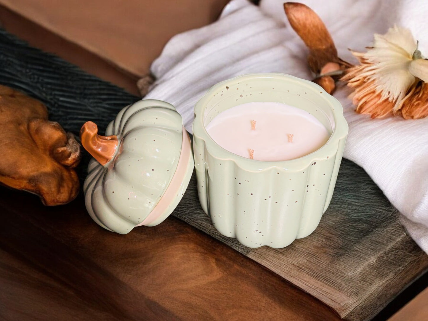 Create Your Own Ceramic Pumpkin Candles