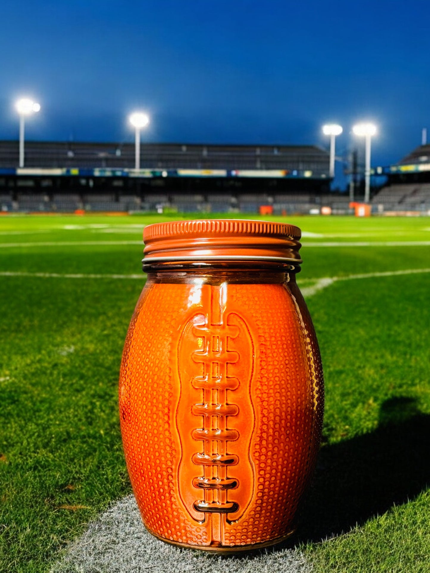 16oz Football Candle