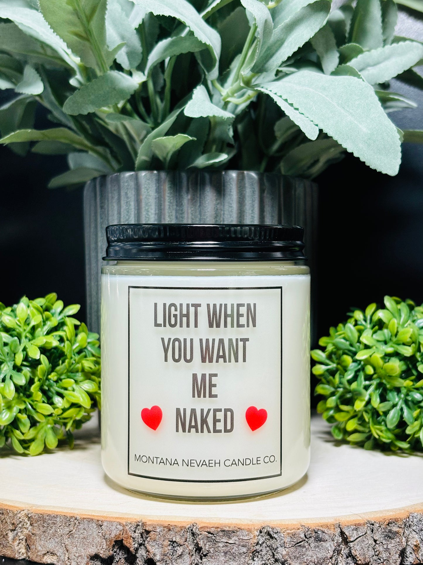 Light When You Want Me Naked Candle