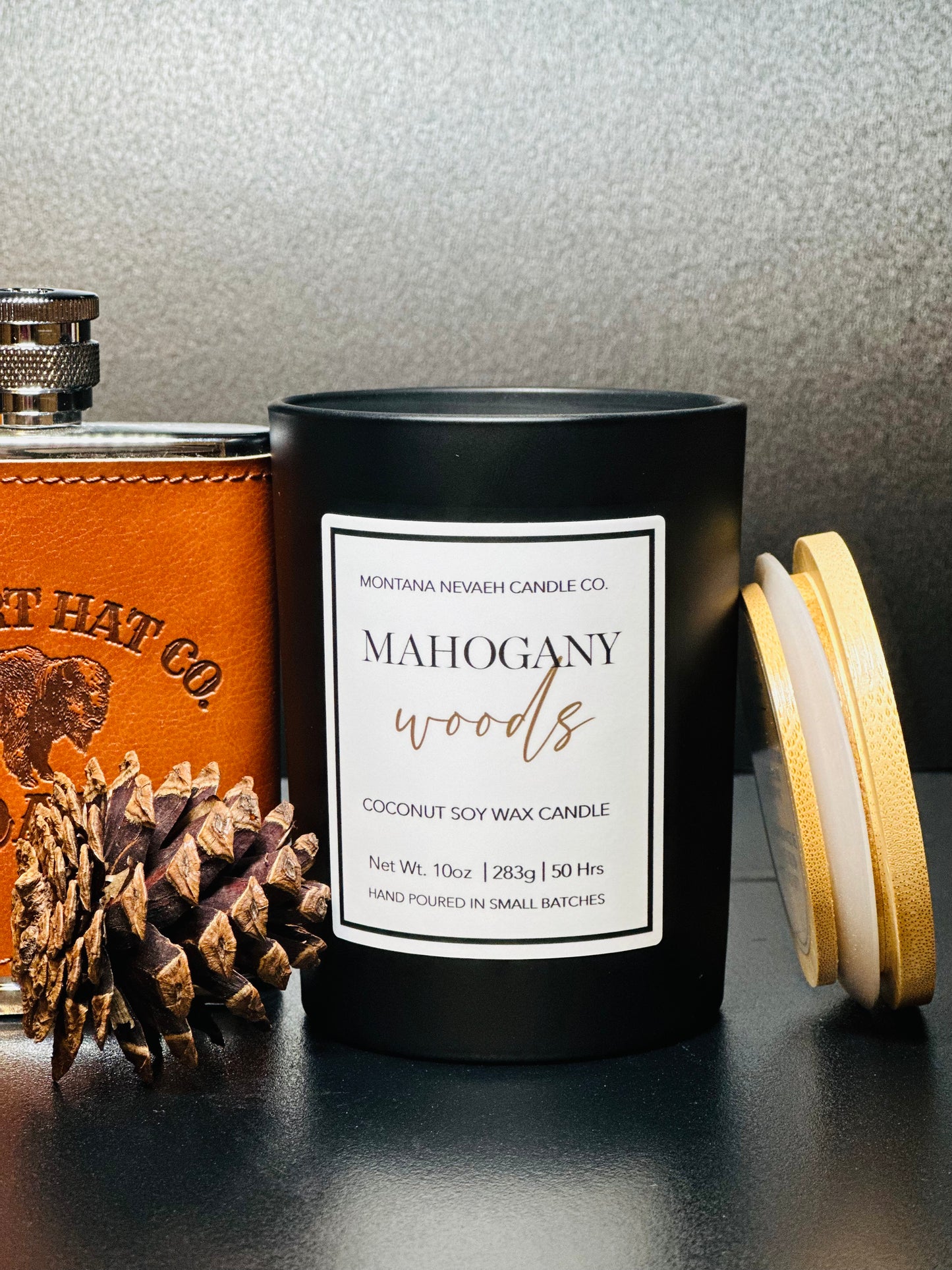 Mahogany Woods Bamboo Candle