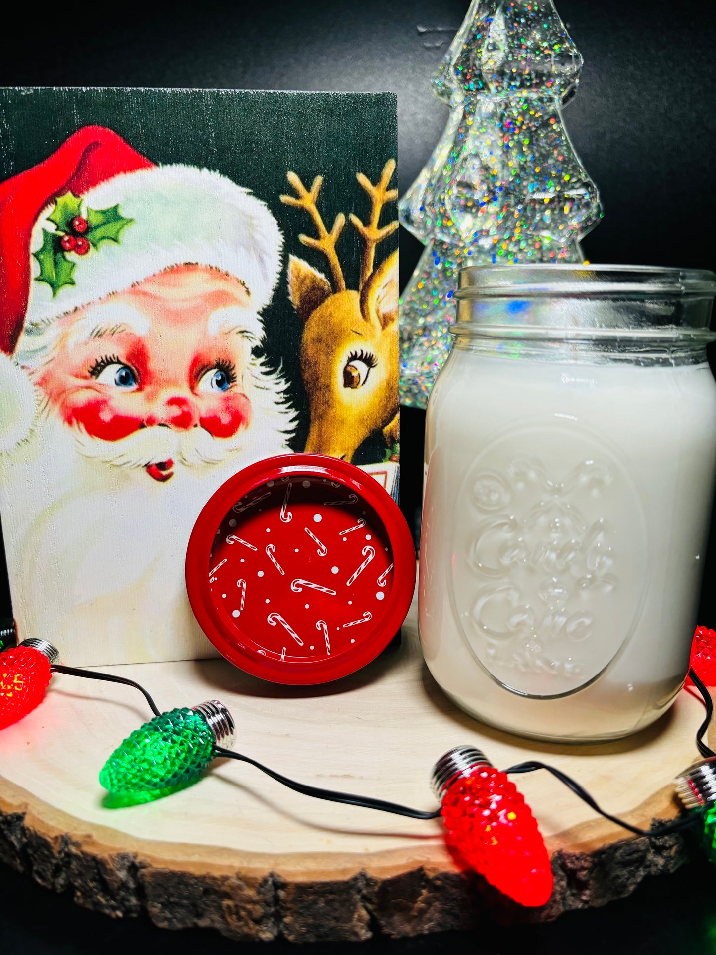 Happy Elf Mason Jar Candle