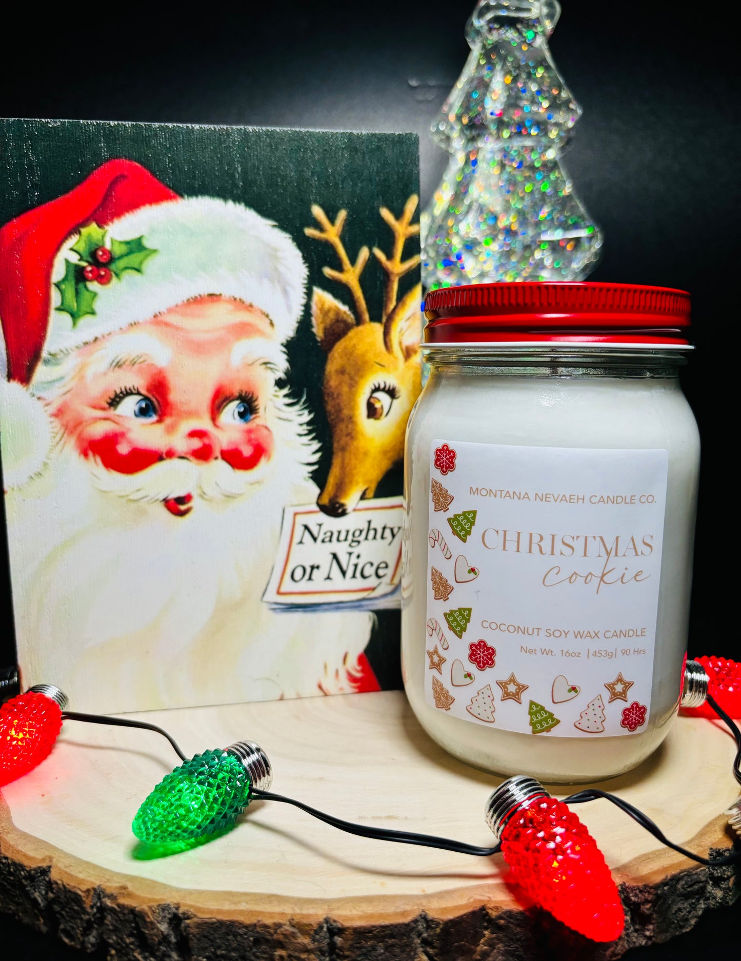 Christmas Cookie Mason Jar Candle