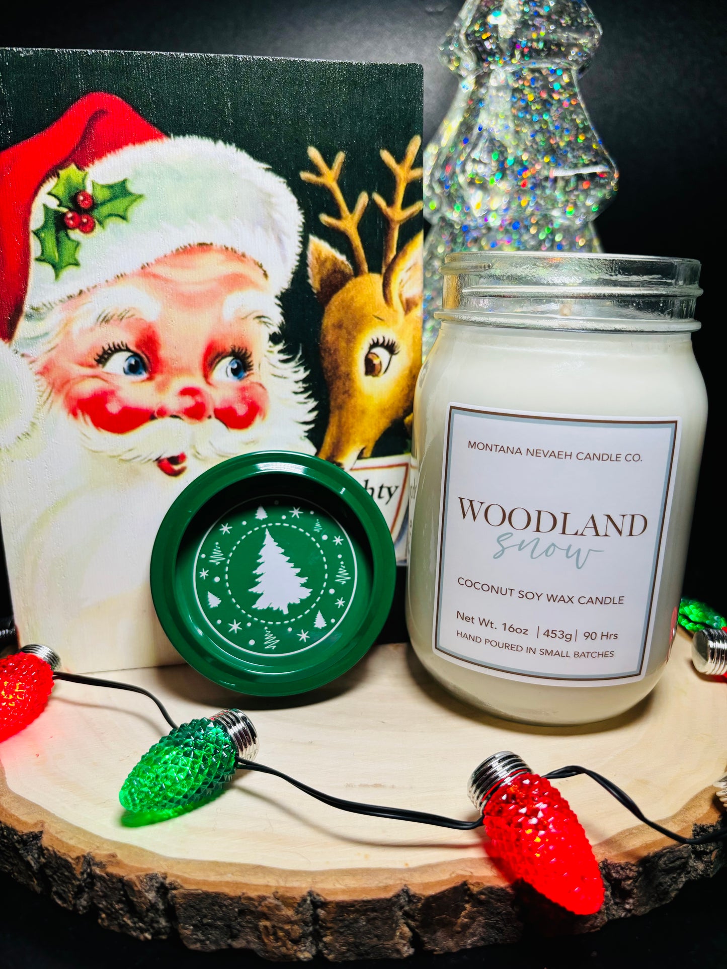 Woodland Snow Mason Jar Candle