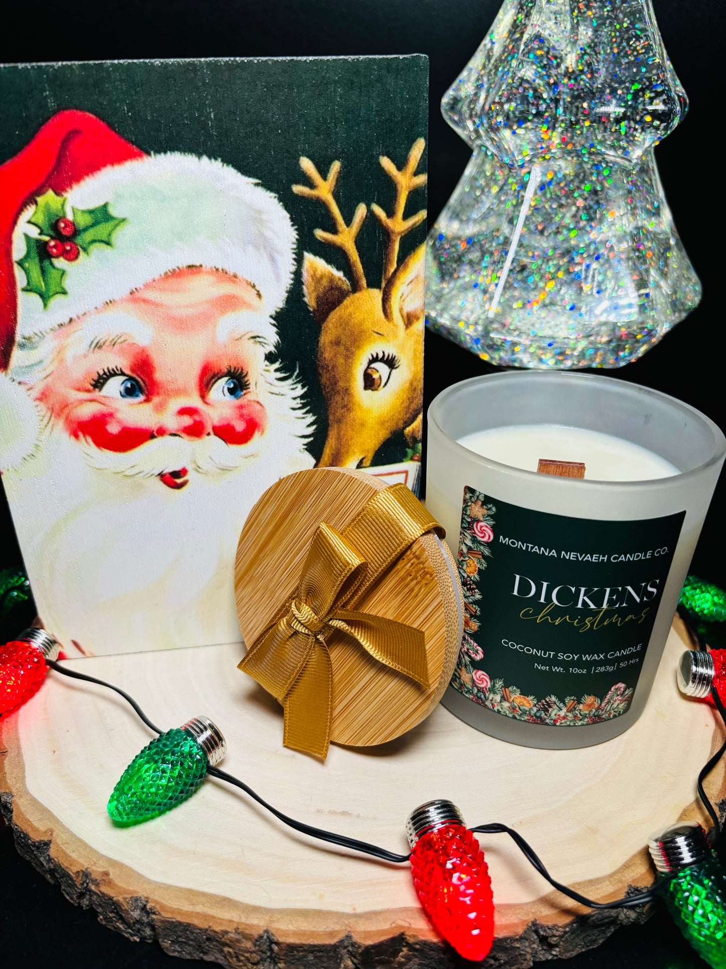 Dickens Christmas Candle