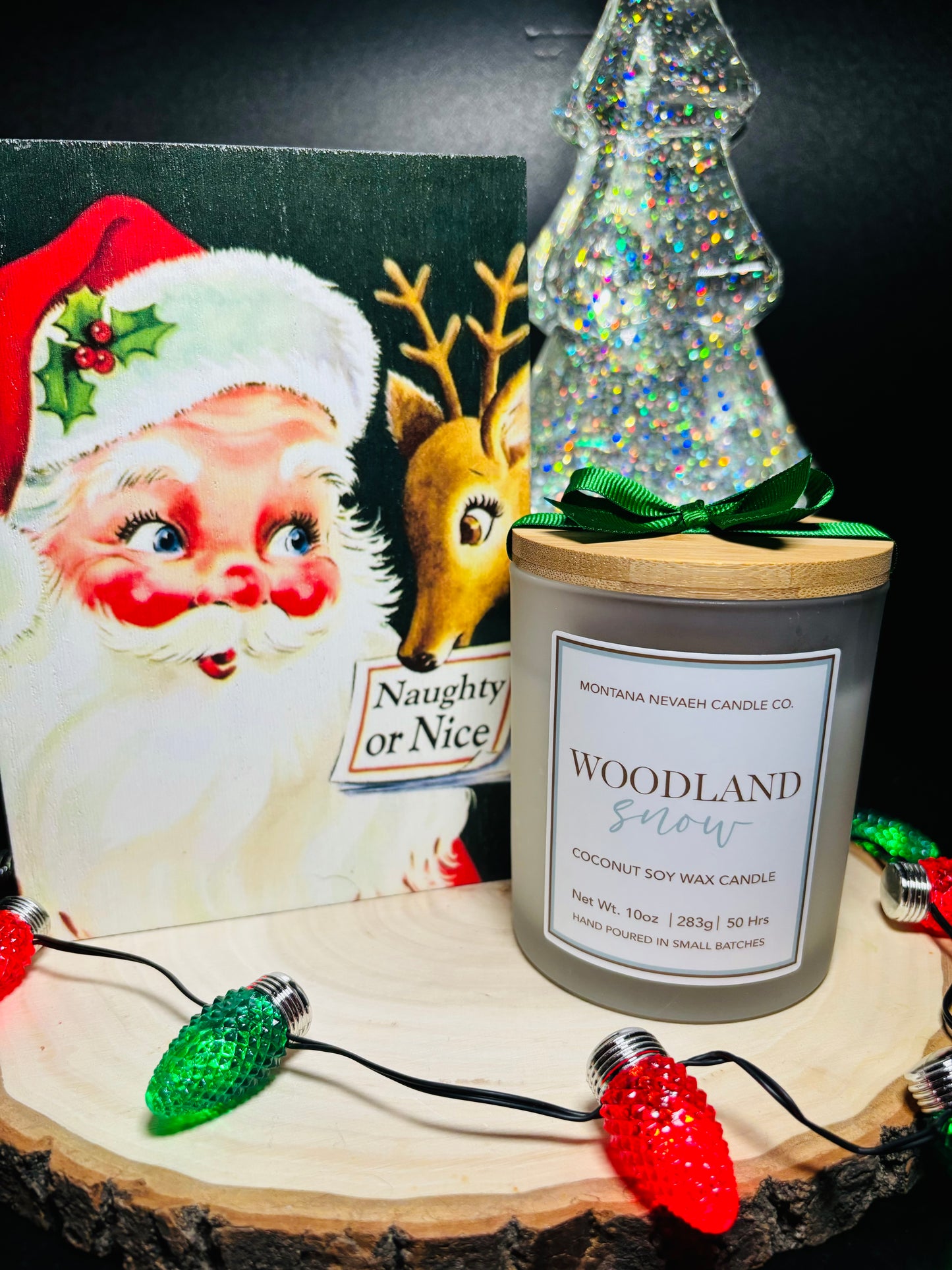 Woodland Snow Candle