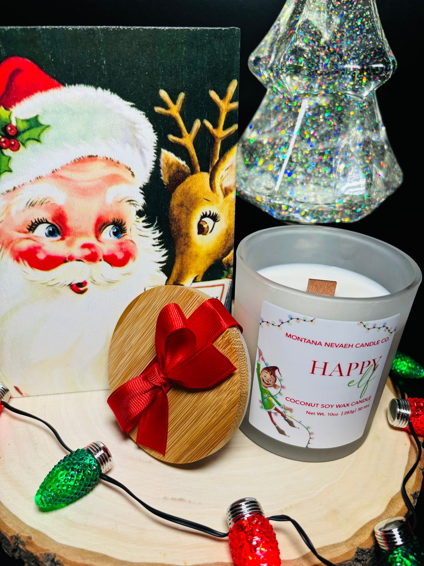 Happy Elf Candle