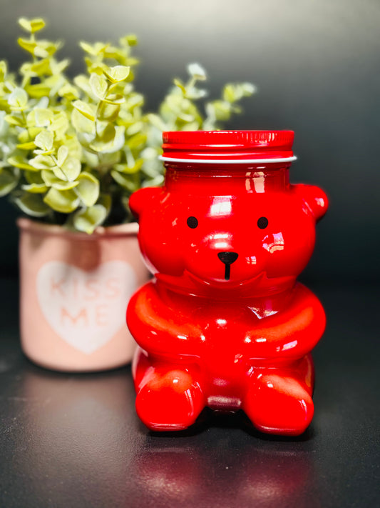 Valentine's Red Bear Candle