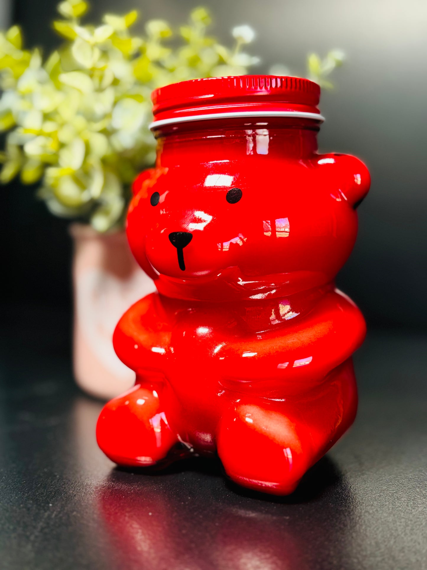 Valentine's Red Bear Candle