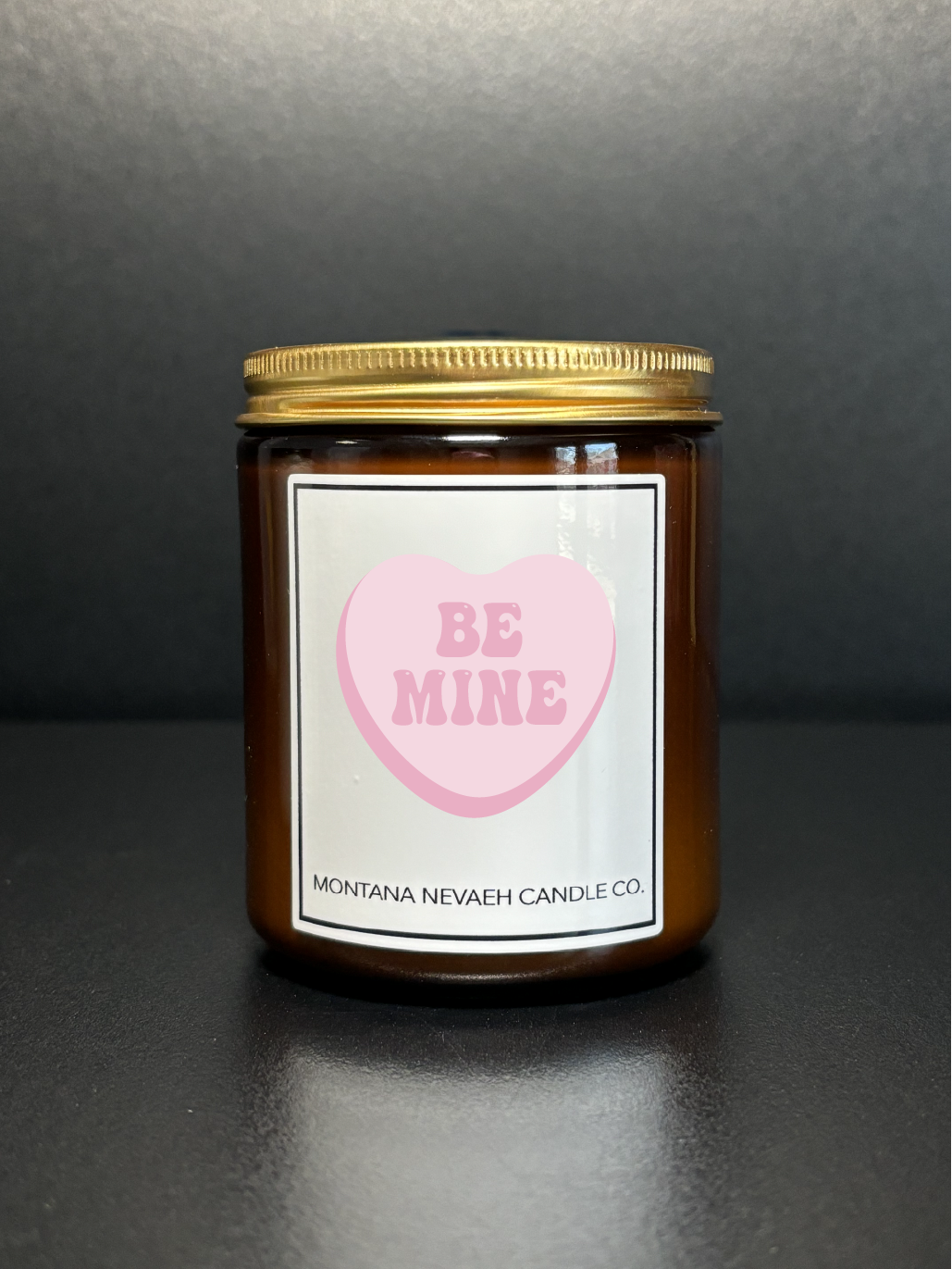 Be Mine Candy Heart Candle